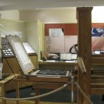 Printing press at the Globe - photo by Juliamaud