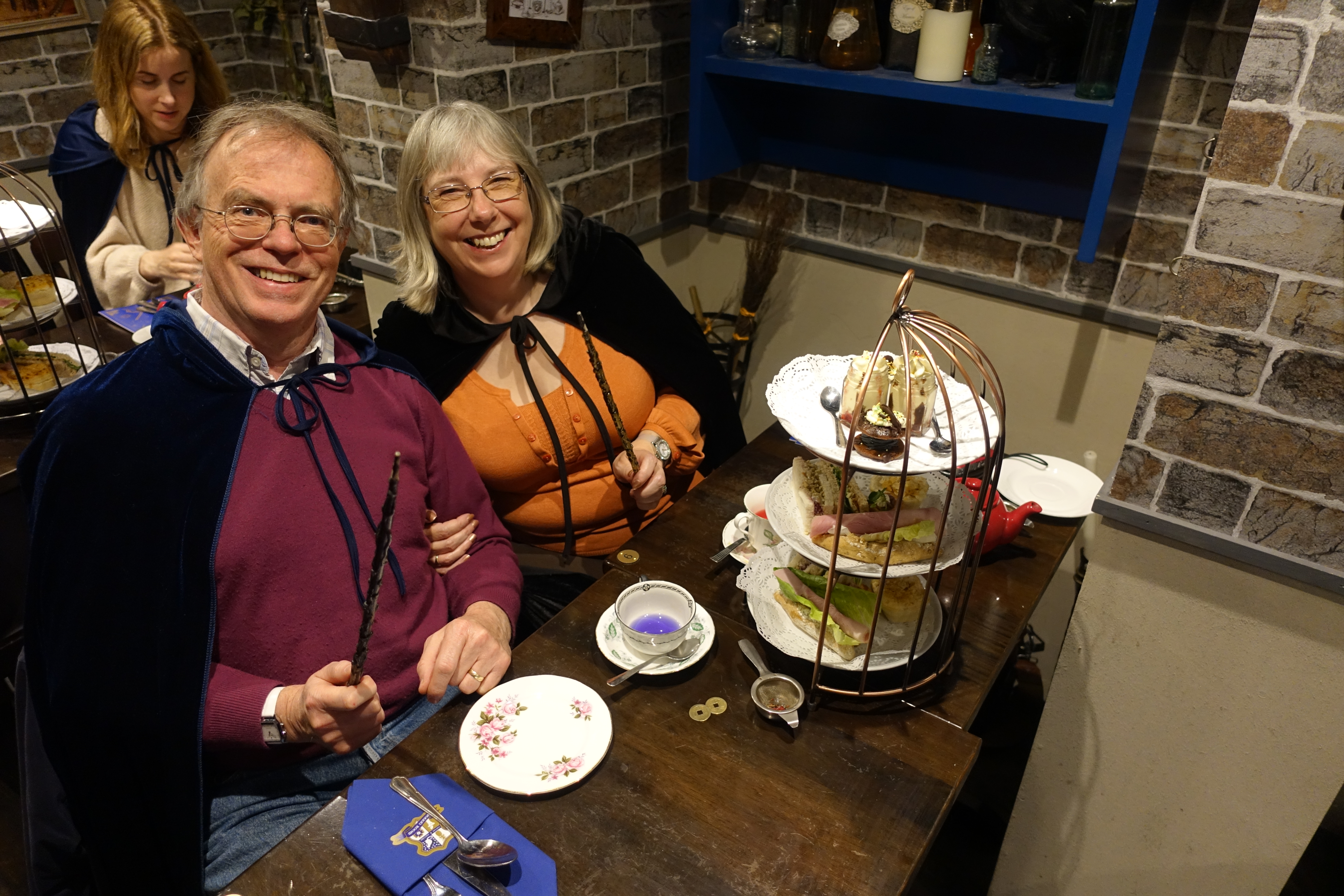Enjoying a magical afternoon tea