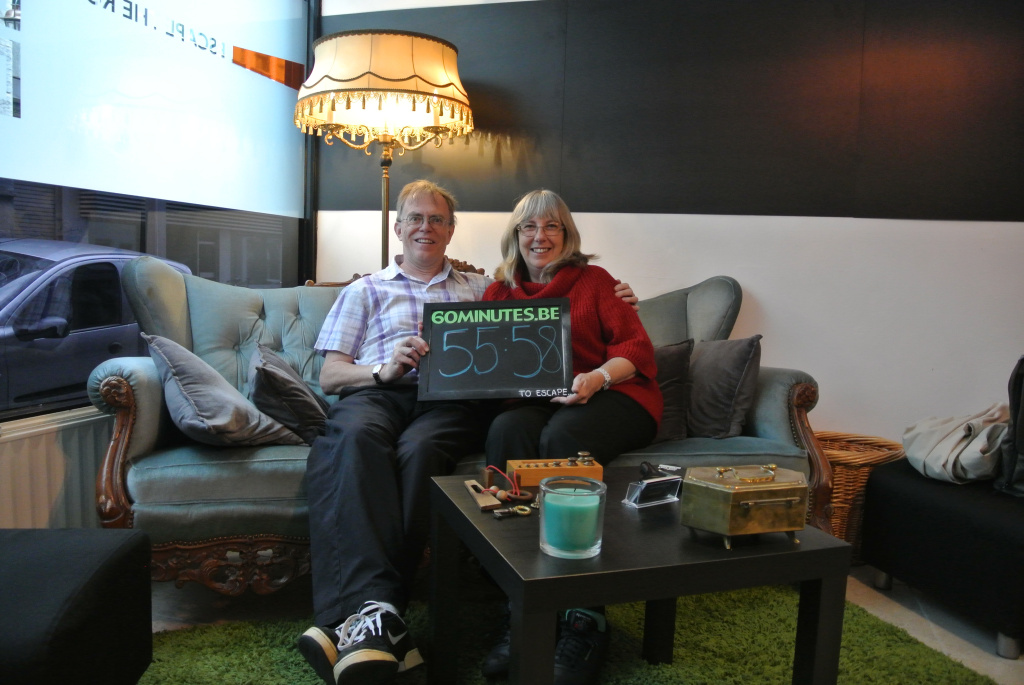 Winning team at The Manneken Pis Robbery escape room