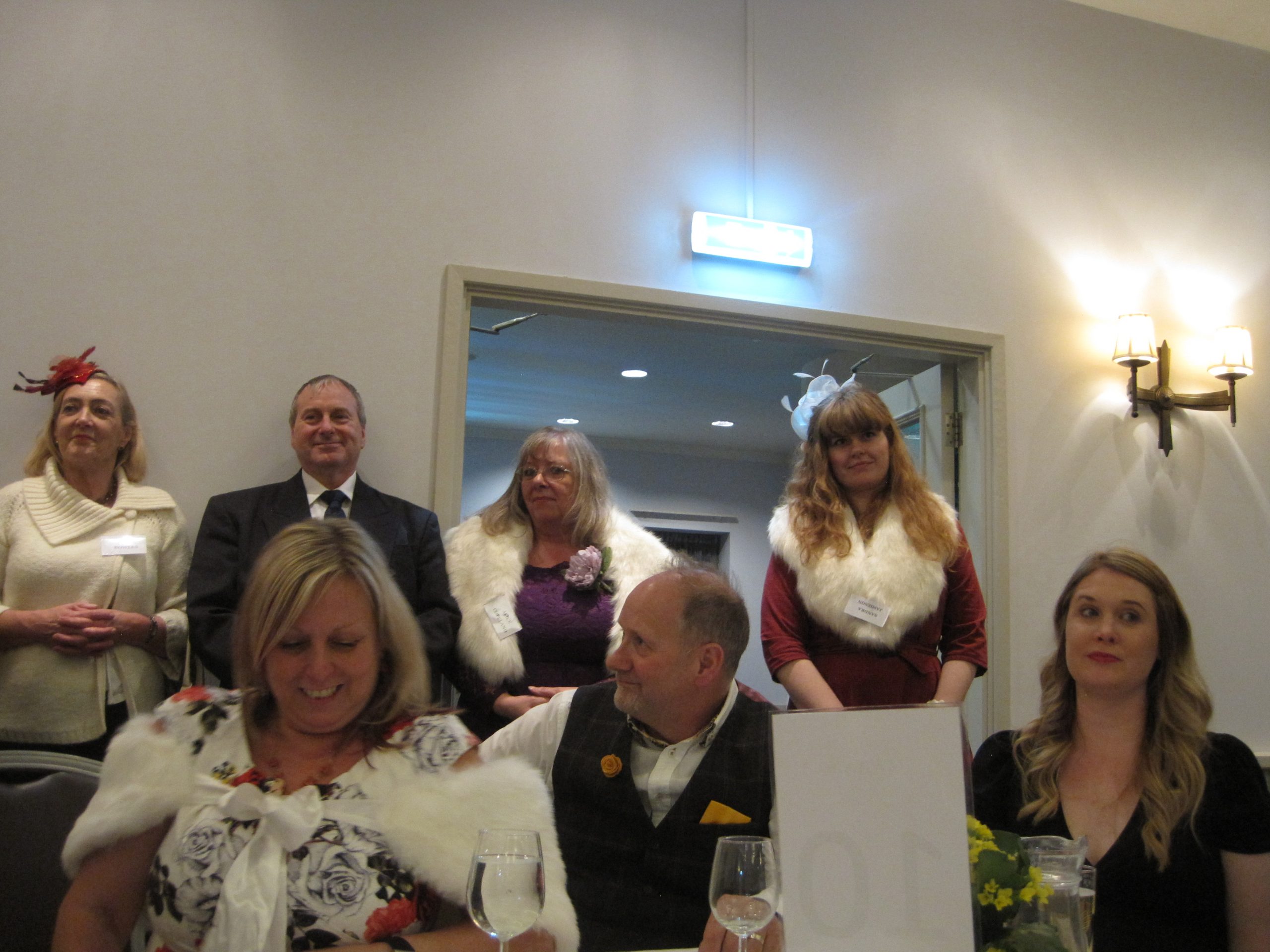 Some of the suspects at Murder 57 mystery