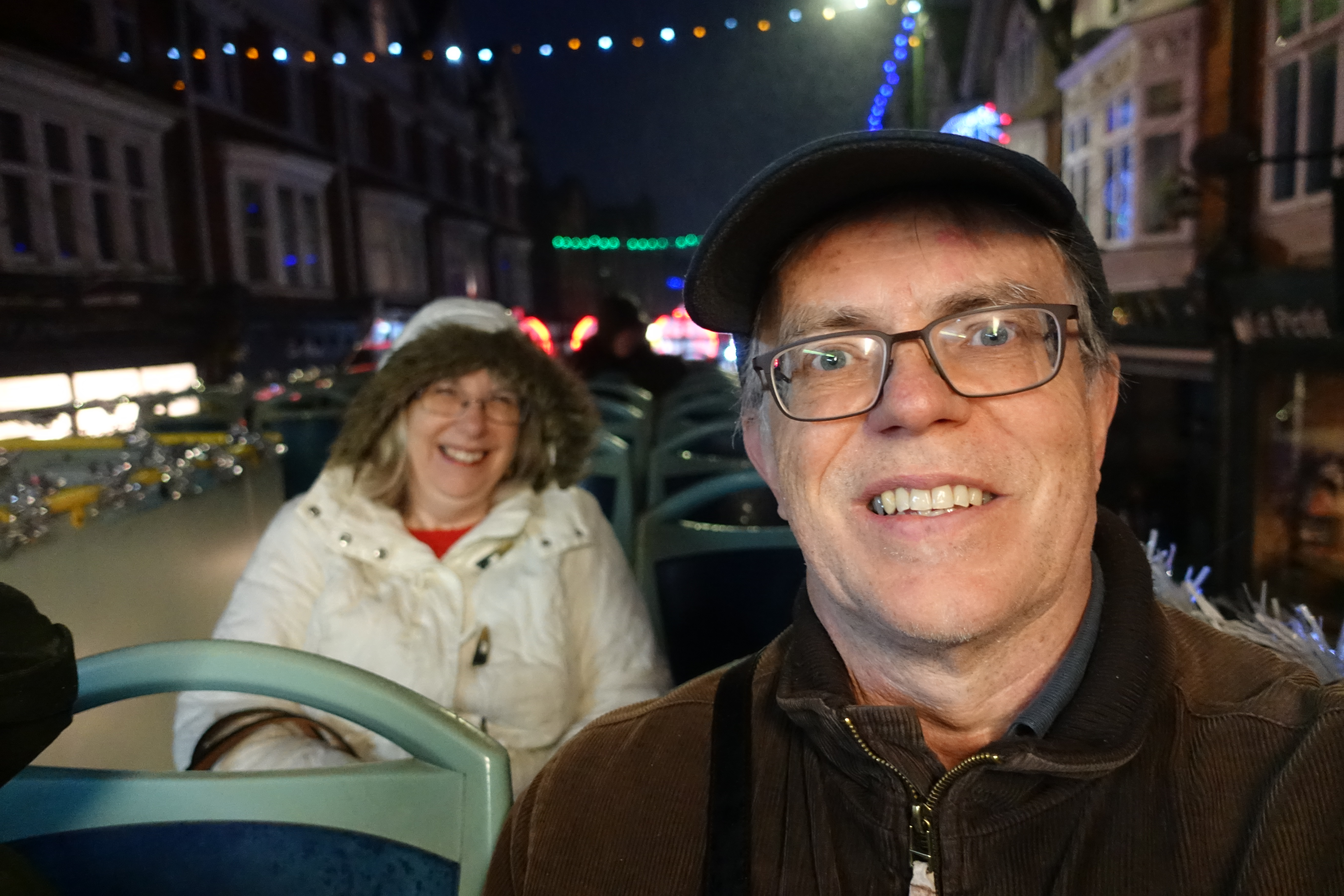 Bournemouth Christmas lights by bus - photo by Juliamaud