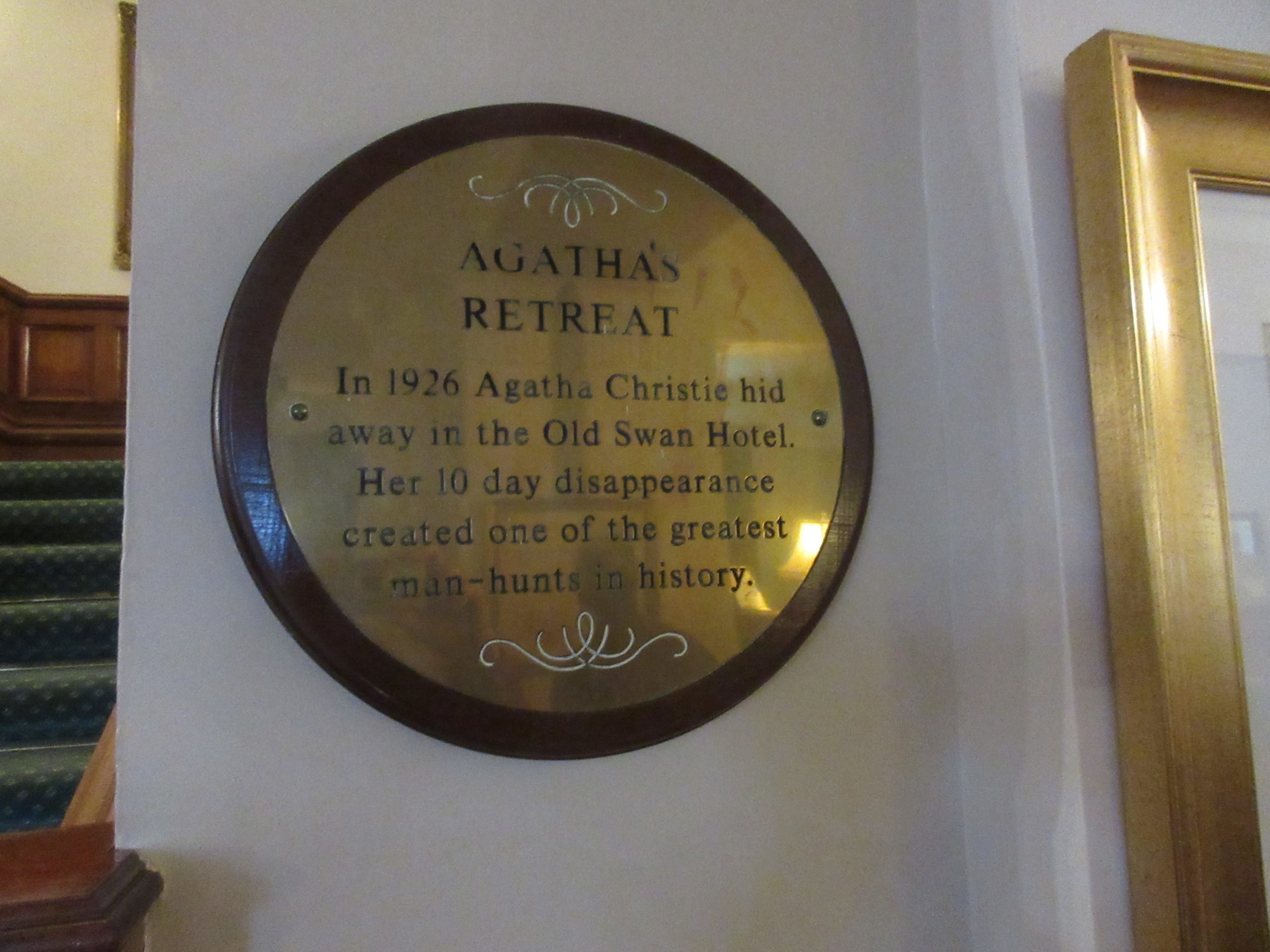 Agatha Christie disappears to Harrogate - photo by Juliamaud