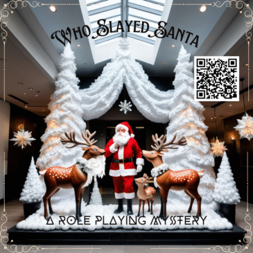 who slayed santa - winter wonderland scene