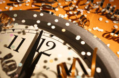 clockface new years photo